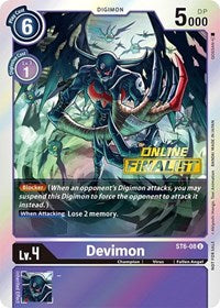 Devimon - ST6-08 (2021 Championship Online Regional) [Online Finalist] (ST6-08 U) [Starter Deck 06: Venomous Violet]