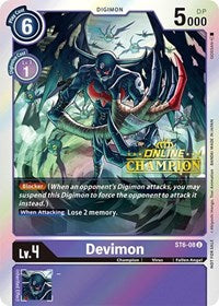 Devimon - ST6-08 (2021 Championship Online Regional) [Online Champion] (ST6-08 U) [Starter Deck 06: Venomous Violet]