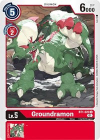 Groundramon - BT1-020 (Alternate Art) (BT1-020 U) [Starter Deck 07: Gallantmon]