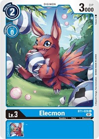Elecmon - BT1-028 (Alternate Art) (BT1-028 C) [Starter Deck 08: Ulforce Veedramon]