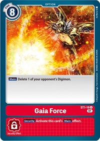 Gaia Force - ST1-16 (Alternate Art) (ST1-16 U) [Starter Deck 07: Gallantmon]
