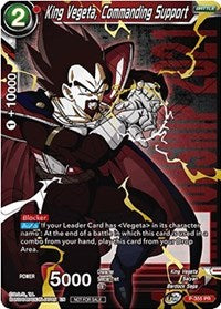 King Vegeta, Commanding Support (Championship Pack 2021 Vol.3) (Winner Gold Stamped) (P-355) [Promotion Cards]