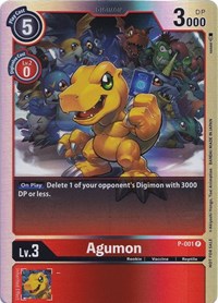 Agumon - P-001 (Rainbow Foil) (P-001 P) [Digimon Promotion Cards]