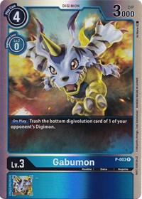 Gabumon - P-003 (Rainbow Foil) (P-003 P) [Digimon Promotion Cards]