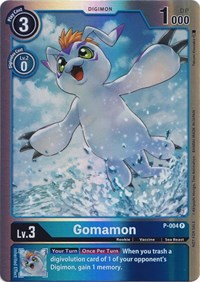 Gomamon - P-004 (Rainbow Foil) (P-004 P) [Digimon Promotion Cards]