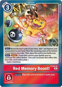 Red Memory Boost! (P-035 SR) [Digimon Promotion Cards]