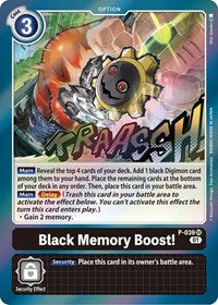 Black Memory Boost! (P-039 SR) [Digimon Promotion Cards]
