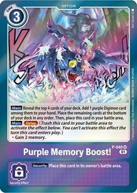 Purple Memory Boost! (P-040 SR) [Digimon Promotion Cards]