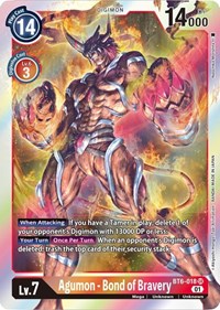 Agumon - Bond of Bravery (BT6-018 SR) [Double Diamond]