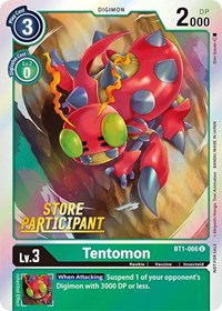 Tentomon - BT1-066 (Store Participant) (BT1-066 U) [Release Special Booster 1.0]