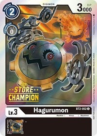 Hagurumon - BT2-052 (Store Champion) (BT2-052 C) [Release Special Booster 1.0]