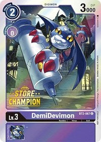DemiDevimon - BT2-067 (Store Champion) (BT2-067 U) [Release Special Booster 1.0]