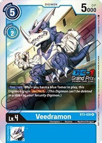 Veedramon (DC-1 Grand Prix) (BT2-026 U) [Release Special Booster 1.5]