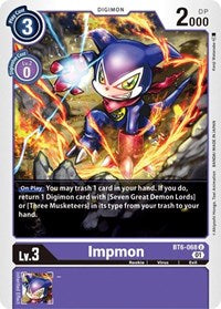 Impmon (BT6-068 U) [Double Diamond]
