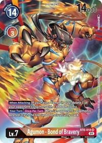 Agumon - Bond of Bravery (Alternate Art) (BT6-018 SR) [Double Diamond]