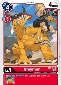 Greymon - BT1-015 (Tamer Party Vol. 3 Promo) (BT1-015 U) [Release Special Booster 1.0]