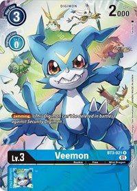 Veemon (1-Year Anniversary Box Topper) (BT3-021 R) [Release Special Booster 1.0]