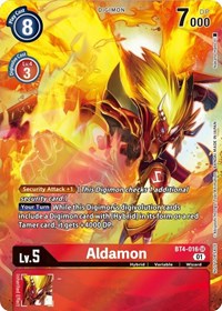 Aldamon (1-Year Anniversary Box Topper) (BT4-016 SR) [Great Legend]