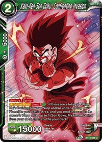 Kaio-Ken Son Goku, Confronting Invasion (BT15-068) [Saiyan Showdown]