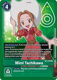 Mimi Tachikawa - BT1-089 (Official Tournament Pack Vol.3) (BT1-089 R) [Release Special Booster 1.0]