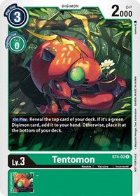 Tentomon (Official Tournament Pack Vol.3) (ST4-03 U) [Starter Deck 04: Giga Green]