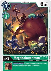 MegaKabuterimon (Official Tournament Pack Vol.3) (BT1-076 U) [Release Special Booster 1.0]