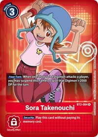 Sora Takenouchi (Official Tournament Pack Vol.3) (BT2-084 R) [Release Special Booster 1.0]