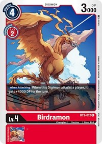 Birdramon - BT2-012 (Official Tournament Pack Vol.3) (BT2-012 U) [Release Special Booster 1.0]