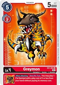 Greymon (EX1-004 U) [Classic Collection]