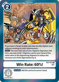 Win Rate: 60%! (EX1-071 R) [Classic Collection]