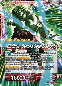 Broly // SS Broly, Demon's Second Coming (BT15-002) [Saiyan Showdown Pre-Release Cards]