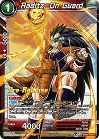 Raditz, On Guard (BT15-005) [Saiyan Showdown Pre-Release Cards]
