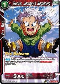 Trunks, Journey's Beginning (BT15-013) [Saiyan Showdown Pre-Release Cards]
