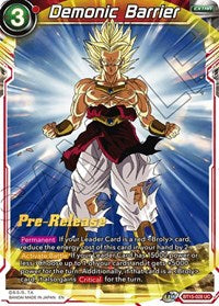 Demonic Barrier (BT15-028) [Saiyan Showdown Pre-Release Cards]