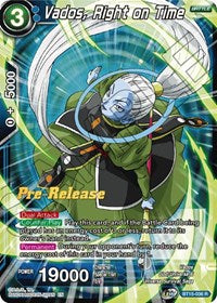 Vados, Right on Time (BT15-036) [Saiyan Showdown Pre-Release Cards]