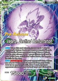 Vegeta // Vegeta, Destined Confrontation (BT15-062) [Saiyan Showdown Pre-Release Cards]
