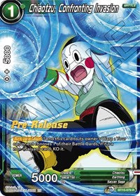 Chiaotzu, Confronting Invasion (BT15-079) [Saiyan Showdown Pre-Release Cards]