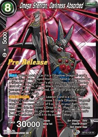 Omega Shenron, Darkness Absorbed (BT15-131) [Saiyan Showdown Pre-Release Cards]