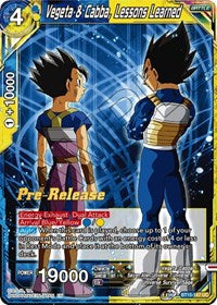 Vegeta & Cabba, Lessons Learned (BT15-147) [Saiyan Showdown Pre-Release Cards]