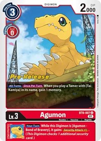 Agumon (BT6-007 U) [Double Diamond Pre-Release Cards]