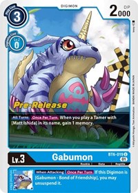 Gabumon (BT6-019 U) [Double Diamond Pre-Release Cards]