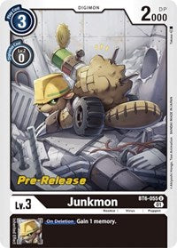 Junkmon (BT6-055 U) [Double Diamond Pre-Release Cards]