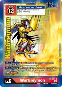 WarGreymon (Alternate Art) (EX1-009 SR) [Classic Collection]