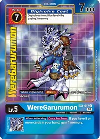WereGarurumon (Alternate Art) (EX1-017 C) [Classic Collection]