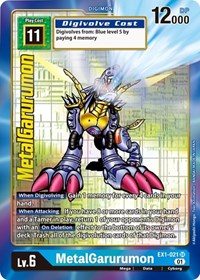 MetalGarurumon (Alternate Art) (EX1-021 SR) [Classic Collection]