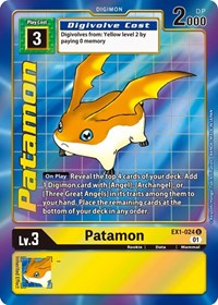 Patamon (Alternate Art) (EX1-024 U) [Classic Collection]