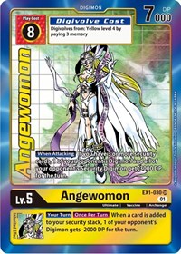 Angewomon (Alternate Art) (EX1-030 SR) [Classic Collection]