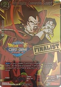 King Vegeta, Commanding Support (Championship 2021 Vault Set) (Finalist Gold Stamped) (P-355) [Promotion Cards]