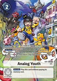 Analog Youth (Alternate Art) (EX1-066 R) [Classic Collection]