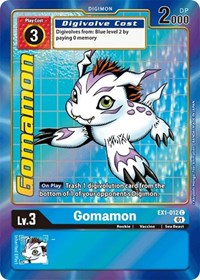 Gomamon (Alternate Art) (EX1-012 C) [Classic Collection]